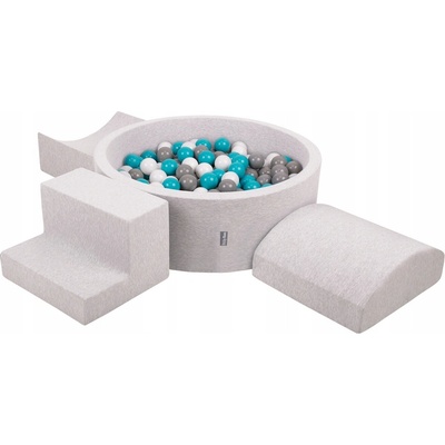 KiddyMoon PPZP-OK30D-134 Suchý bazén + 200 míčků – Hledejceny.cz
