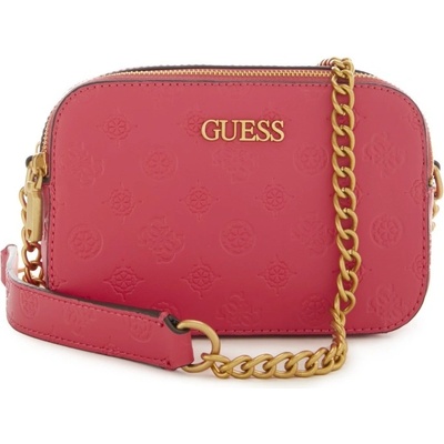 Guess Geva crossbody kabelka umělá kůže růžová