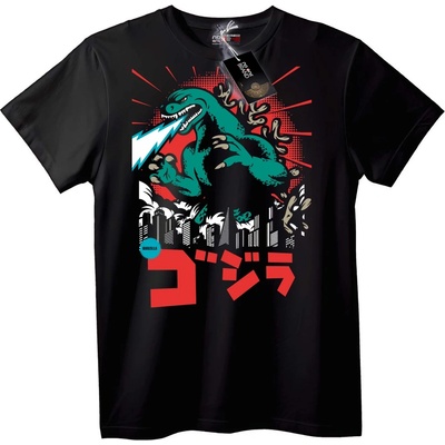 Тениска Godzilla City Attack - XXS, Black
