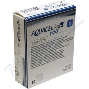 Aquacel Ag+ extra krytie 5 x 5 cm 10 ks