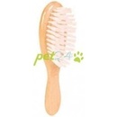 Trixie hrebeň drevený ovál jednostranný nylon. vlásie 5 x 18 cm