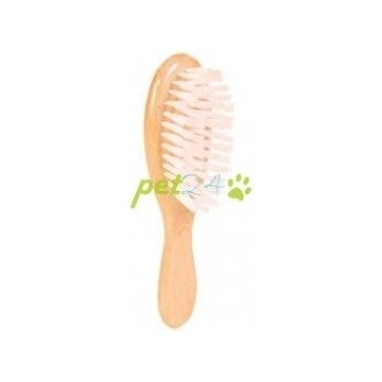 Trixie hrebeň drevený ovál jednostranný nylon. vlásie 5 x 18 cm