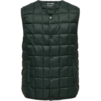 Only & sons Потник Only & sons Gavin Light vest - Green (Darkest Spruce)