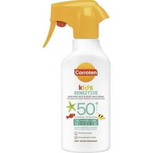 Carroten Kids Sensitive Слънцезащитно спрей мляко за деца за лице и тяло SPF50+ 270 ml