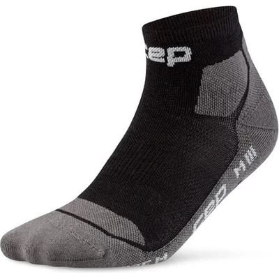 CEP Мъжки туристически чорапи CEP Hiking Light Cushion Socks Low Cut Walking socks - Black / Grey - размер IV (207-1130-0112)