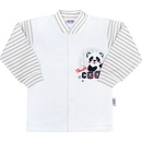 Dojčenské kabátiky, bundy a vesty New Baby dojčenký kabátik Panda sivá