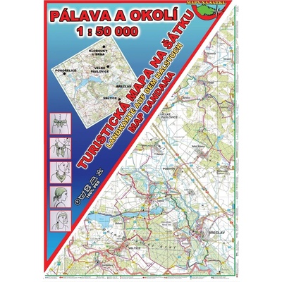 Pálava a okolí Šátek s mapou
