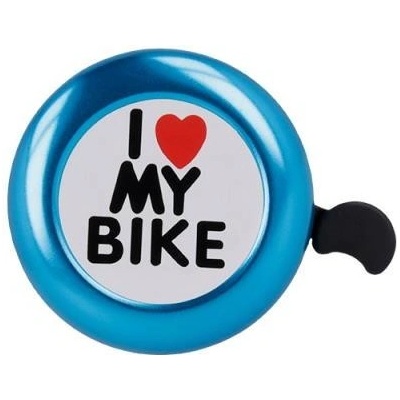 Forever Outdoor zvonek na kolo i love my bike modrý