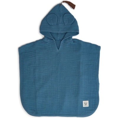 Funnababy Mušelínový set Osuška s kapucňou + žinka Province Petrol