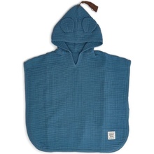 Funnababy Mušelínový set Osuška s kapucňou + žinka Province Petrol