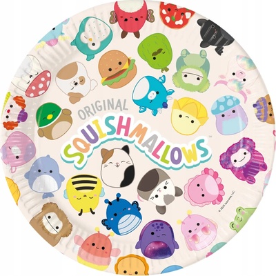 Procos Papierové taniere Squishmallows 23 cm