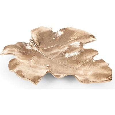 EUROFIRANY DEKORAČNÍ TALÍŘ DALIA 03 24 x 20 x 2 cm ZLATÁ