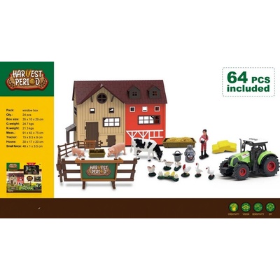iMex Toys Set statek s traktorem + příslušenství 64 ks