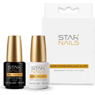 Sada STARNAILS Base and Finish Brilliant XL Set - báza a fixačný lesk