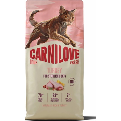 CARNILOVE TRUE FRESH Cat Dry Turkey for Sterilised Adult All Breeds 6 kg