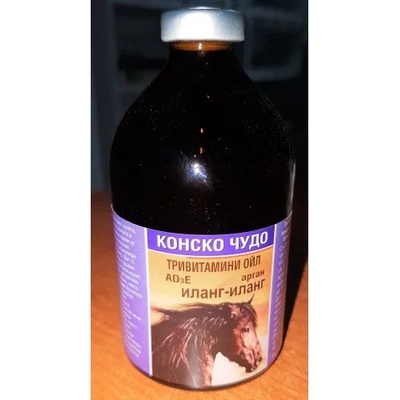 ФАРМА ВЕТ Витамин АД3Е Конско Чудо с Арган и масло от Иланг-Иланг, ФАРМАВЕТ БЪЛГАРИЯ - 100 мл