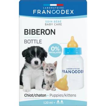 Francodex Fľaška pre šteniatka a mačiatka 120 ml