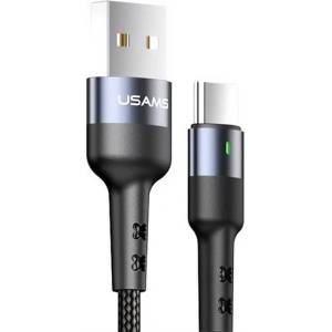 USAMS Кабел за данни USAMS U26 USB - Type-C, 100 cm, ЧЕРЕН SJ313TC01 (SJ313USB01/SJ313TC01)