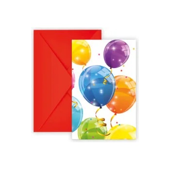 Procos Покани Блестящи балони 6 бр