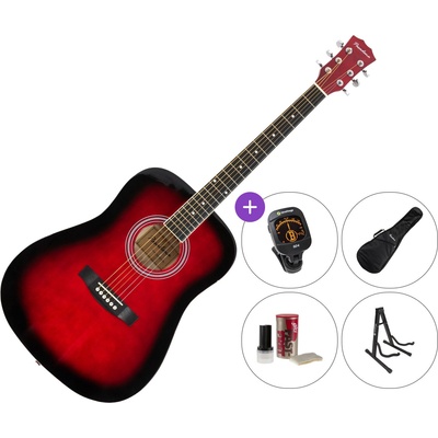 Pasadena SG028 Premium SET Red Sunburst Акустична китара