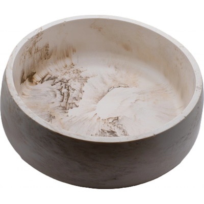 VOJA HOME Dekorativní mísa Beloria kónická Krémová hnědá styl marble 19 cm