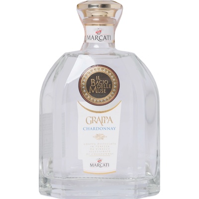 GRAPPA MARCATI CHARDONNAY BACIO DELLE MUSE 40% 0,7 l (čistá fľaša)