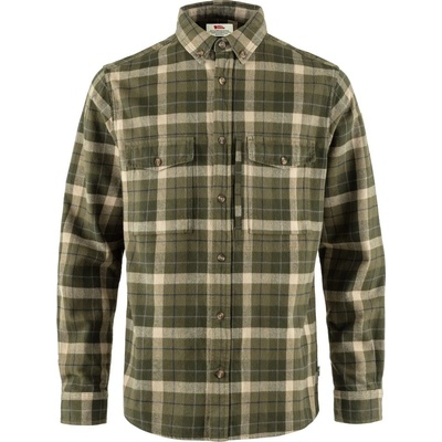 Fjällräven Värmland Heavy flannel shirt green-deep forest