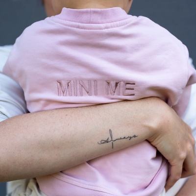 Moniel dětská rostoucí mikina Basic Powder Pink