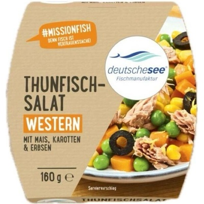 Deutsche See Tuňákový salát Western s kukuřicí, mrkví a hráškem 160 g