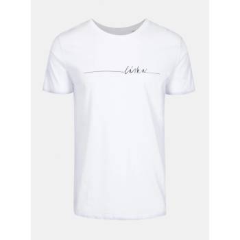 ZOOT Bílé pánské tričko s potiskem Original Láska