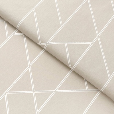 Goldea bavlnené plátno - geometrické línie na latte 160 cm