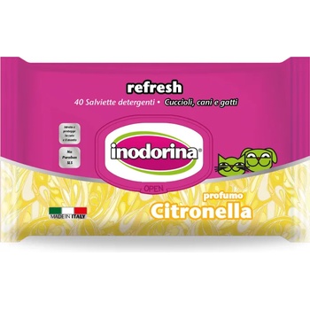 Image 1 of Inodorina Refresh Citronella - Мокри кърпички Цитрус 40 бр