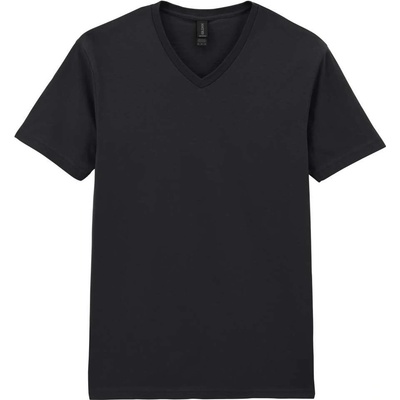 Gildan bavlněné tričko do V Softstyle černá
