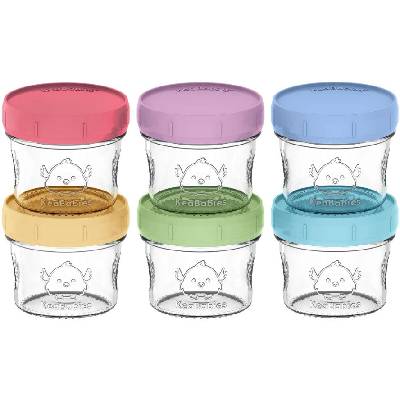Стъклени Контейнери За Храна 60Мл 6 Броя KeaBabies (KB-PJFS-6ND)