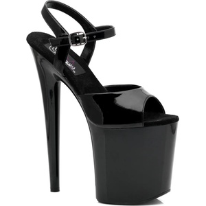 Pleaser USA Pleaser Flamingo-809 Blk Pat/Blk 41