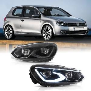 Carmart Тунинг led фарове за VW GOLF 6 (2008-2014) - черни