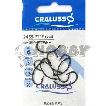 Cralusso Gripper Carp hooks PTFE Coated veľ.4 8ks