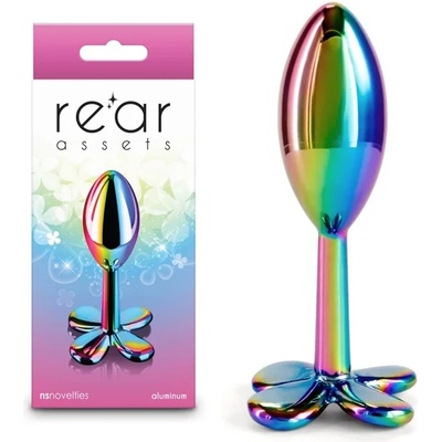 Алуминиев анален плъг, детелина, 9, 2см. - Rear Assets Clover Color (NSTOYS1131)