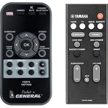 GENERAL Yamaha fsr78, zv28960 - дистанционно управление дубликат (fsr78, zv28960)
