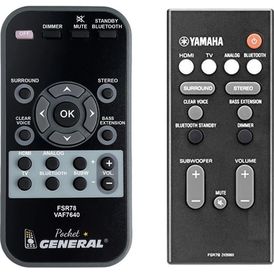 GENERAL Yamaha fsr78, zv28960 - дистанционно управление дубликат (fsr78, zv28960)
