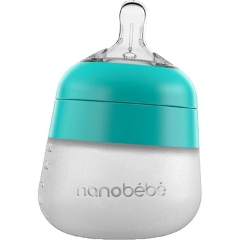 Image 1 of Nanobebe Силиконова бутилка Nanobebe - Flexy, 150 ml, минт (31014)