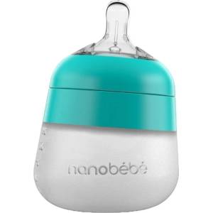 Nanobebe Силиконова бутилка Nanobebe - Flexy, 150 ml, минт (31014) - ozone
