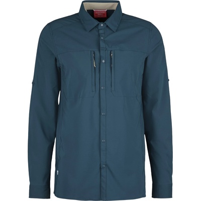 Craghoppers Мъжка риза с копчета Craghoppers Nosilife Pro Langarm Hemd V Shirt - Blue Stone (033-2218-0112)