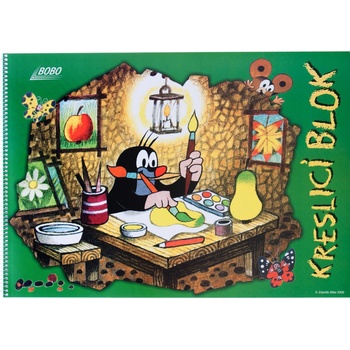 Kreslící blok KRTEK s boční vazbou A3 čistý 20 listů