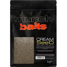 Munch Baits Cream Seed Pellet 1kg 6mm