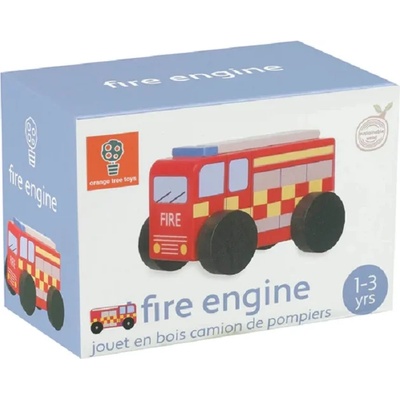 Orange Tree Toys Детска играчка Orange Tree Toys - Дървена пожарна кола (OTT07411)