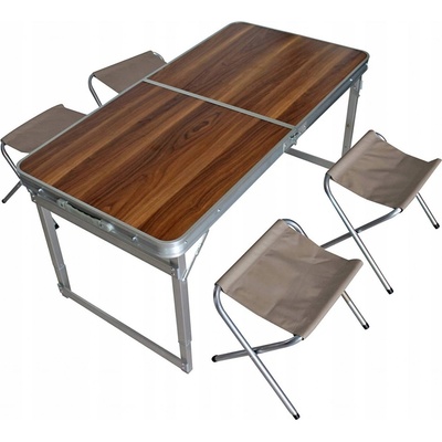 Aga Kempingový skladacie set MR4100 Hnedý
