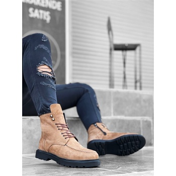 BOA Shoes Мъжки боти от естествен набук ba0212 - Таба #359270 (359270_Кафяво)