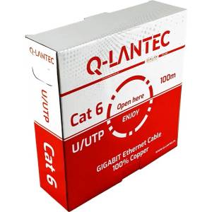 Q-LANTEC KIU6PVC100Q Мрежов кабел U/UTP cat. 6A, LSOH (KIU6PVC100Q)