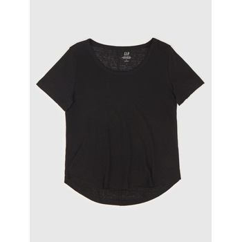 GAP Ленена тениска GAP GAP | Cheren | ЖЕНИ | XS